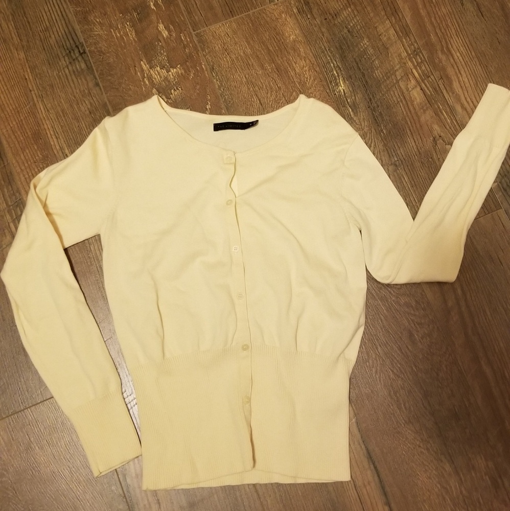 Small yellow cartigan from The Limited